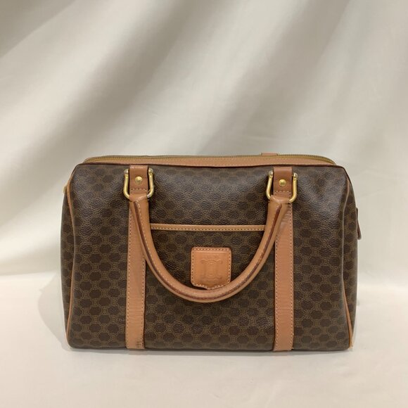 Celine Brown Macadam Boston Bag Sku#84087 - Picture 1 of 16